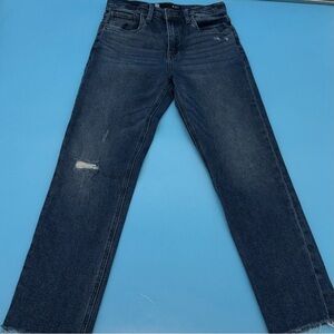 Kut Women’s Jeans Rachel Mom High Rise Distressed Straight Leg Blue Size 00